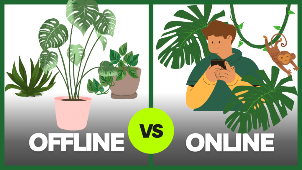 Online vs offline image
